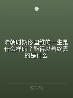 清朝时期佟国维的一生是什么样的？能得以善