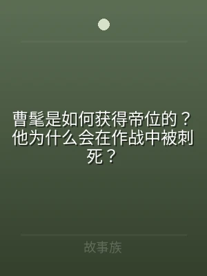 曹髦是如何获得帝位的？他为什么会在作战中