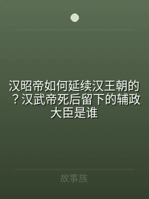汉昭帝如何延续汉王朝的？汉武帝死后留下的