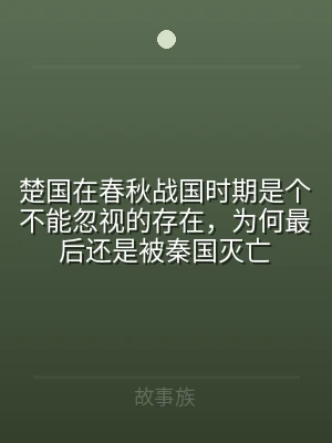 楚国在春秋战国时期是个不能忽视的存在，为