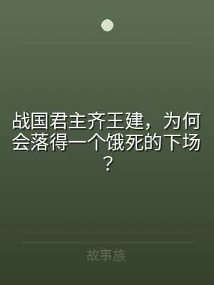 战国君主齐王建，为何会落得一个饿死的下场