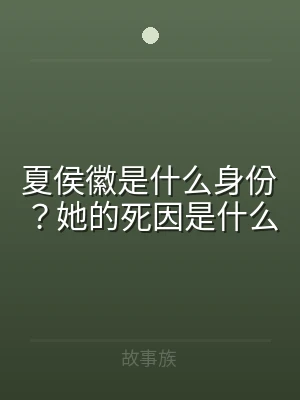 夏侯徽是什么身份？她的死因是什么