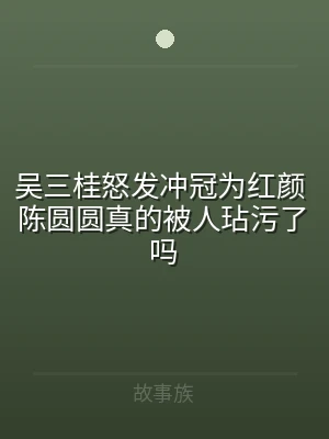 吴三桂怒发冲冠为红颜 陈圆圆真的被人玷污