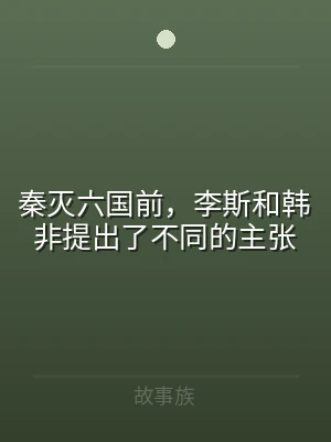 秦灭六国前，李斯和韩非提出了不同的主张