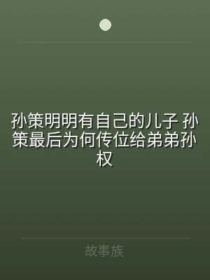 孙策明明有自己的儿子 孙策最后为何传位给
