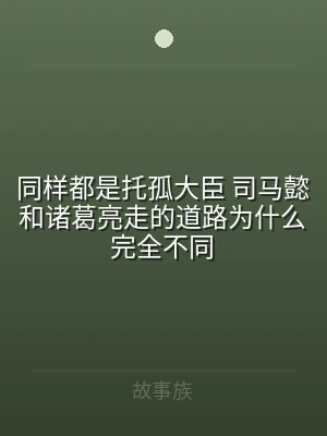 同样都是托孤大臣 司马懿和诸葛亮走的道路