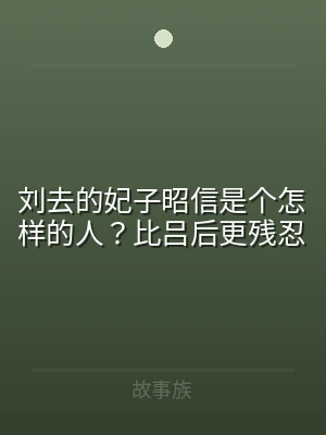 刘去的妃子昭信是个怎样的人？比吕后更残忍