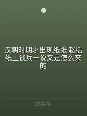 汉朝时期才出现纸张 赵括纸上谈兵一说又是