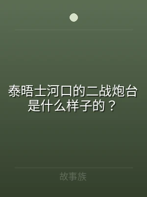 泰晤士河口的二战炮台是什么样子的？
