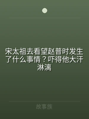 宋太祖去看望赵普时发生了什么事情？吓得他