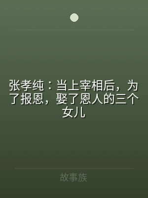 张孝纯：当上宰相后，为了报恩，娶了恩人的