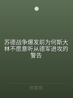 苏德战争爆发前为何斯大林不愿意听从德军进